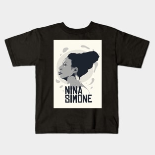 NINA SIMONE PORTRAIT Kids T-Shirt